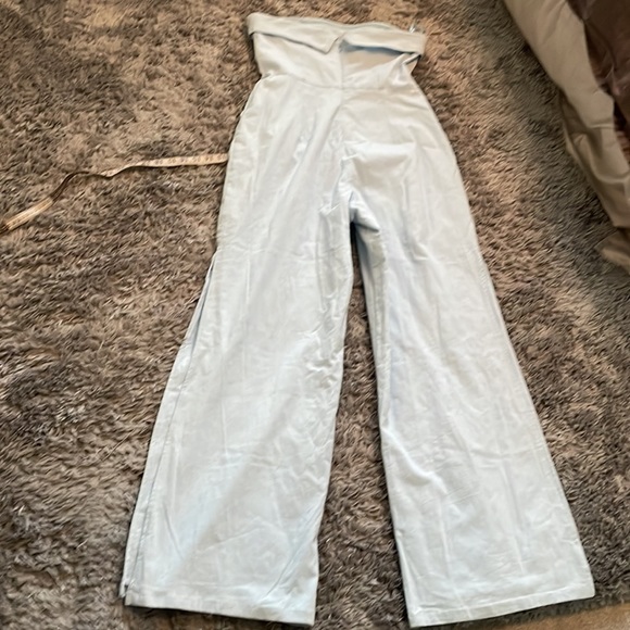 Runaway strapless wide leg baby blue jumper - Picture 12 of 12